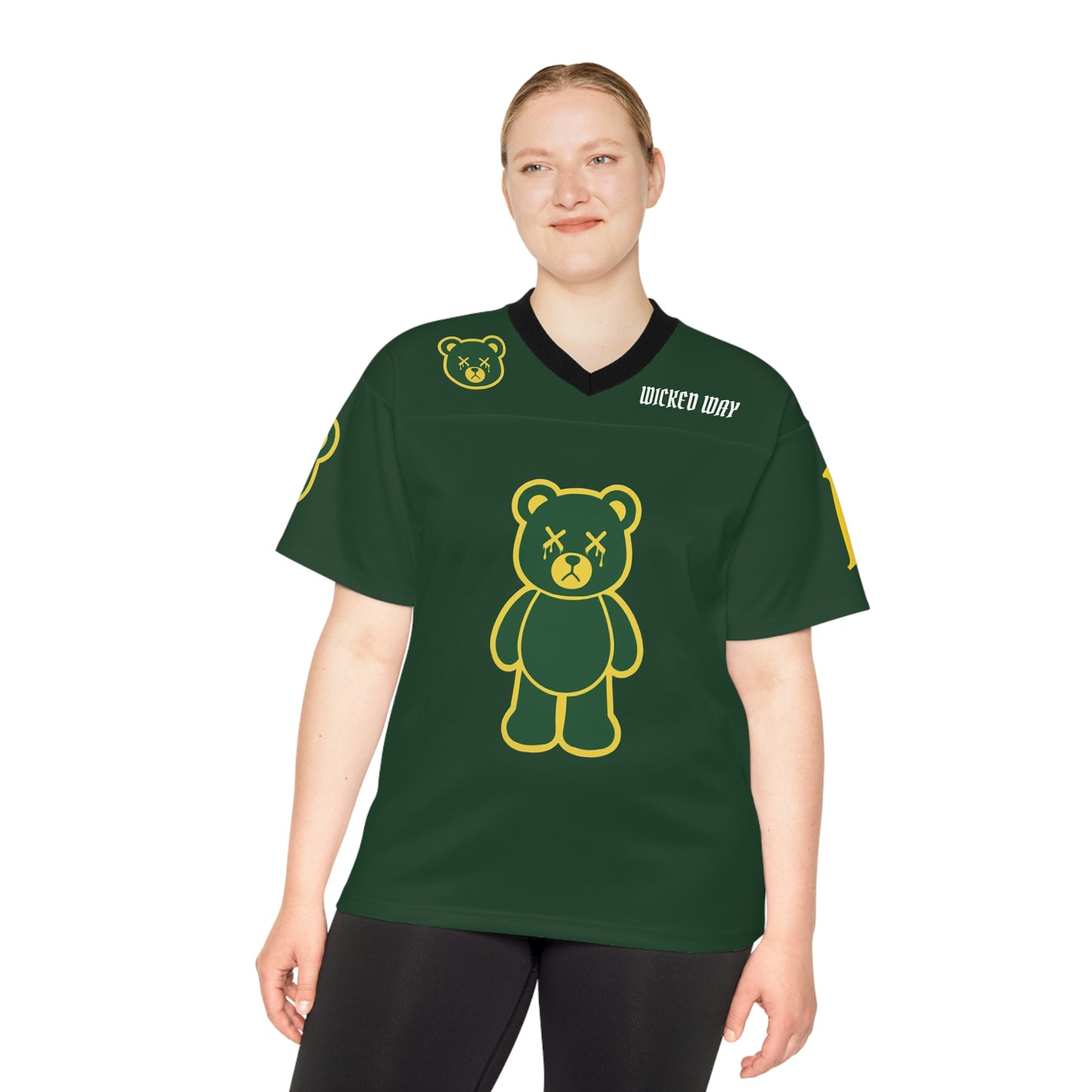 "Wicked Way" #10 Love Deady Bears Football Jersey