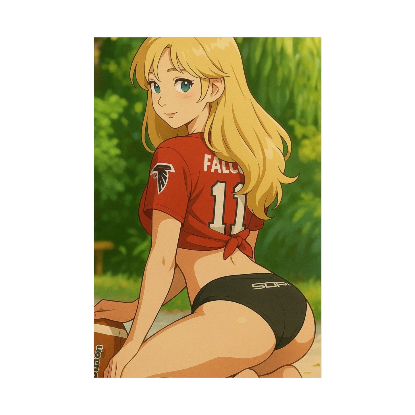 Loco Fits Anime Girls 'Falcons Girl Swimsuit 1' Poster