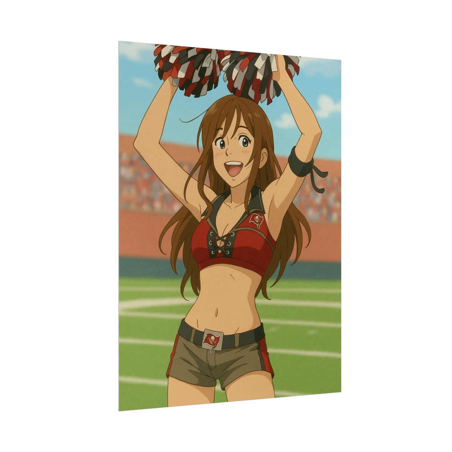 Loco Fits Anime Girls 'Buccaneers Cheerleader On-Field 2' Poster