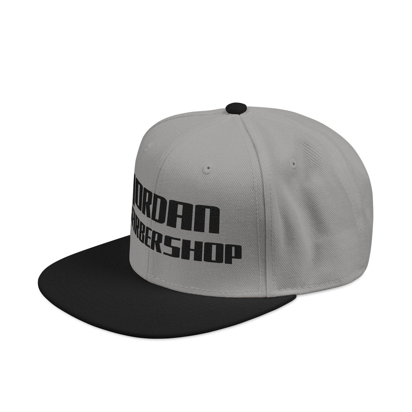 Jordan Barbershop Black Text Snapback