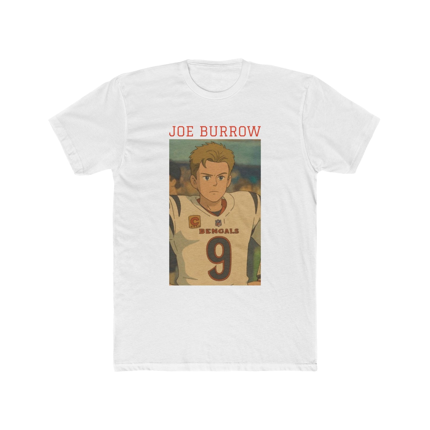 Anime Football 'Joe Burrow' Cotton Crew Tee