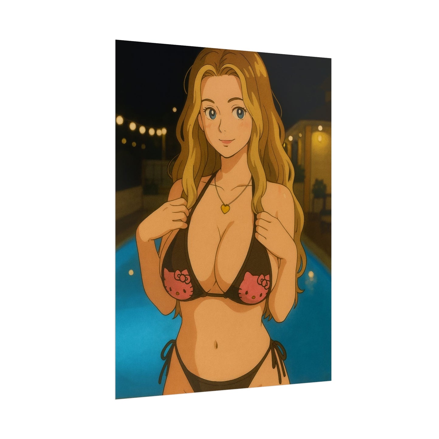 Loco Fits Anime Girls 'Hello Kitties' Poster