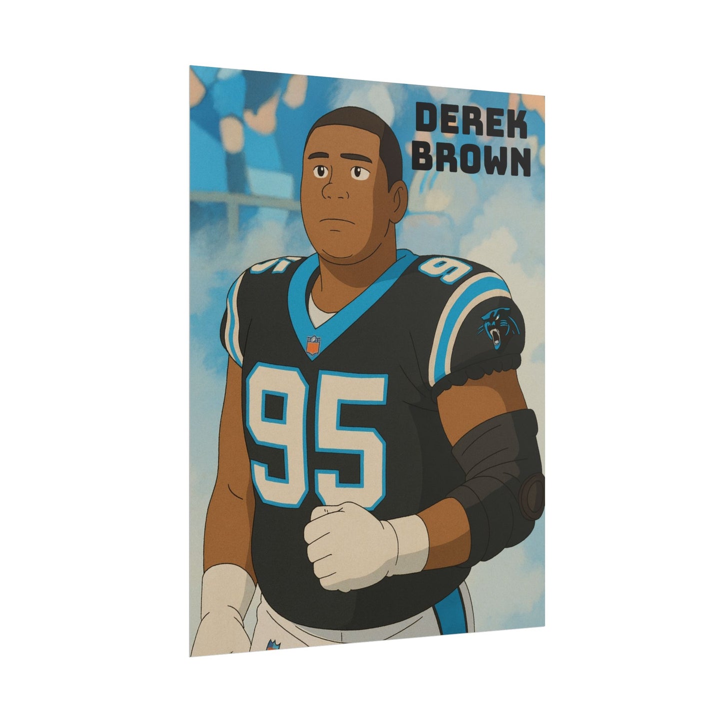 Loco Fits Anime Football 'Derek Brown' Poster