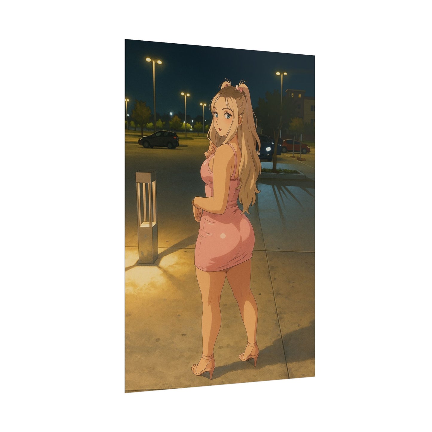 Loco Fits Anime Girls 'Night on the Town' Poster