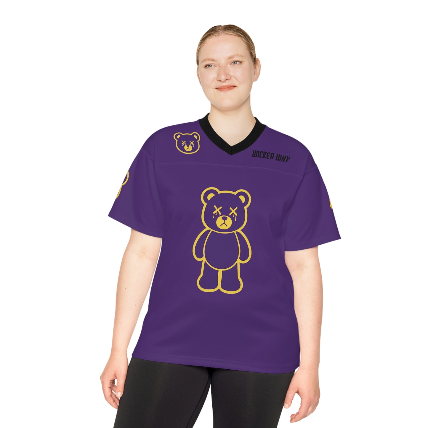 "Wicked Way" #4 Flowers Deady Bears Football Jersey