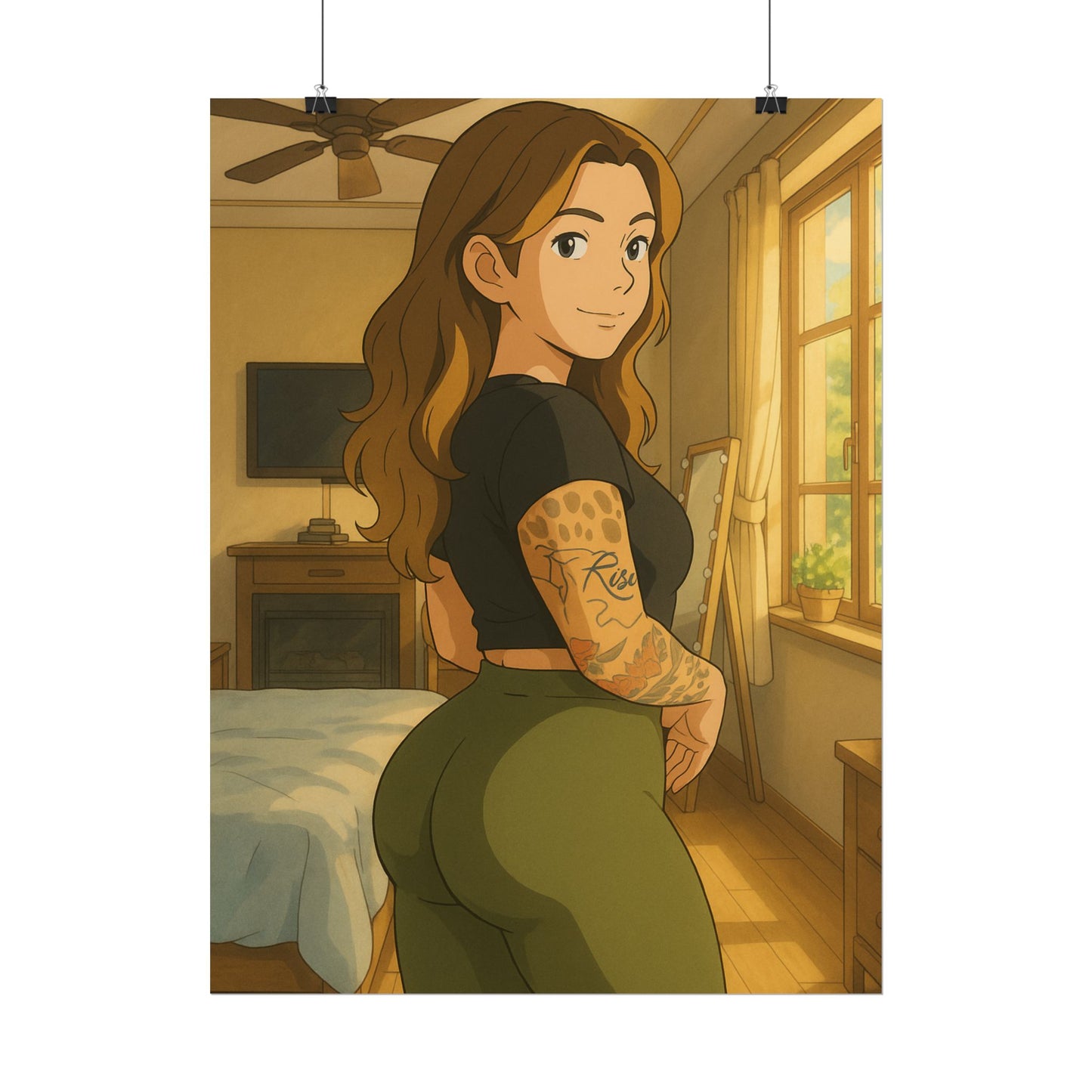 Loco Fits Anime Girls 'Rise & Shine' Poster