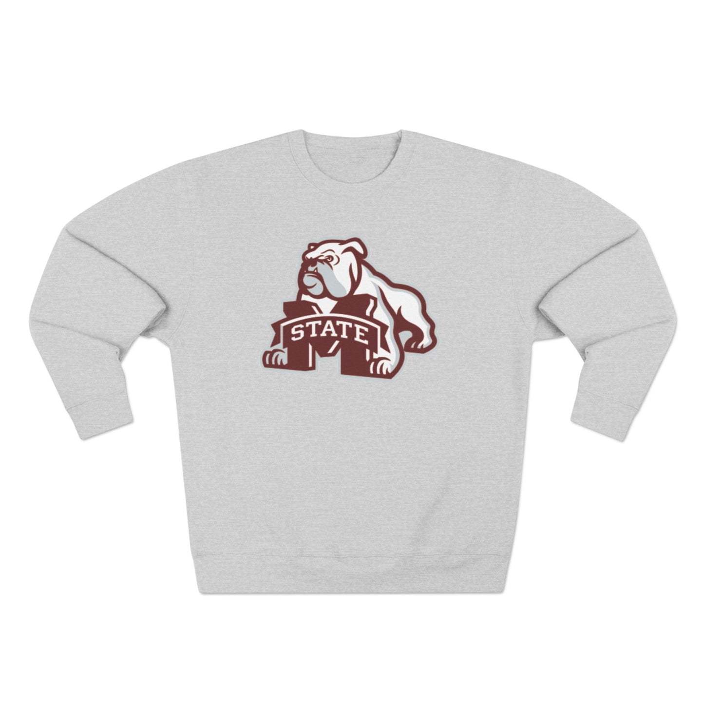 'Mississippi State Bulldog Bully' Cotton Crewneck Sweatshirt