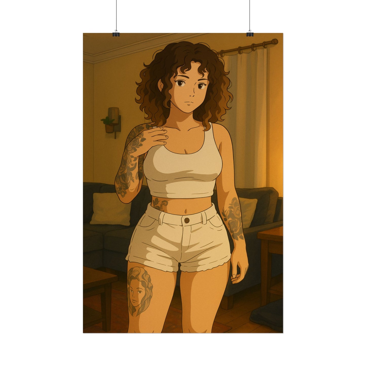 Loco Fits Anime Girls 'Simple Laidback Saturday' Poster