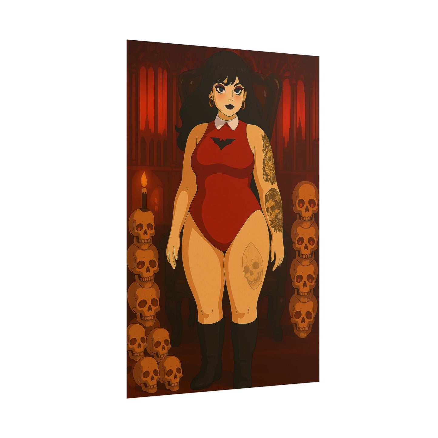 Loco Fits Anime Girls 'Goth Vixen' Poster