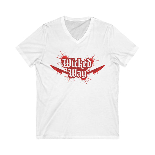 "Wicked Way" Double Kitchen Knives V-Neck Tee