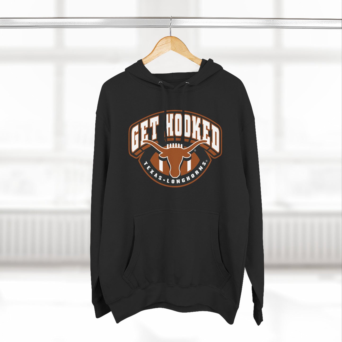 'Texas Longhorn Football, Get Hooked' Three-Panel Fleece Hoodie
