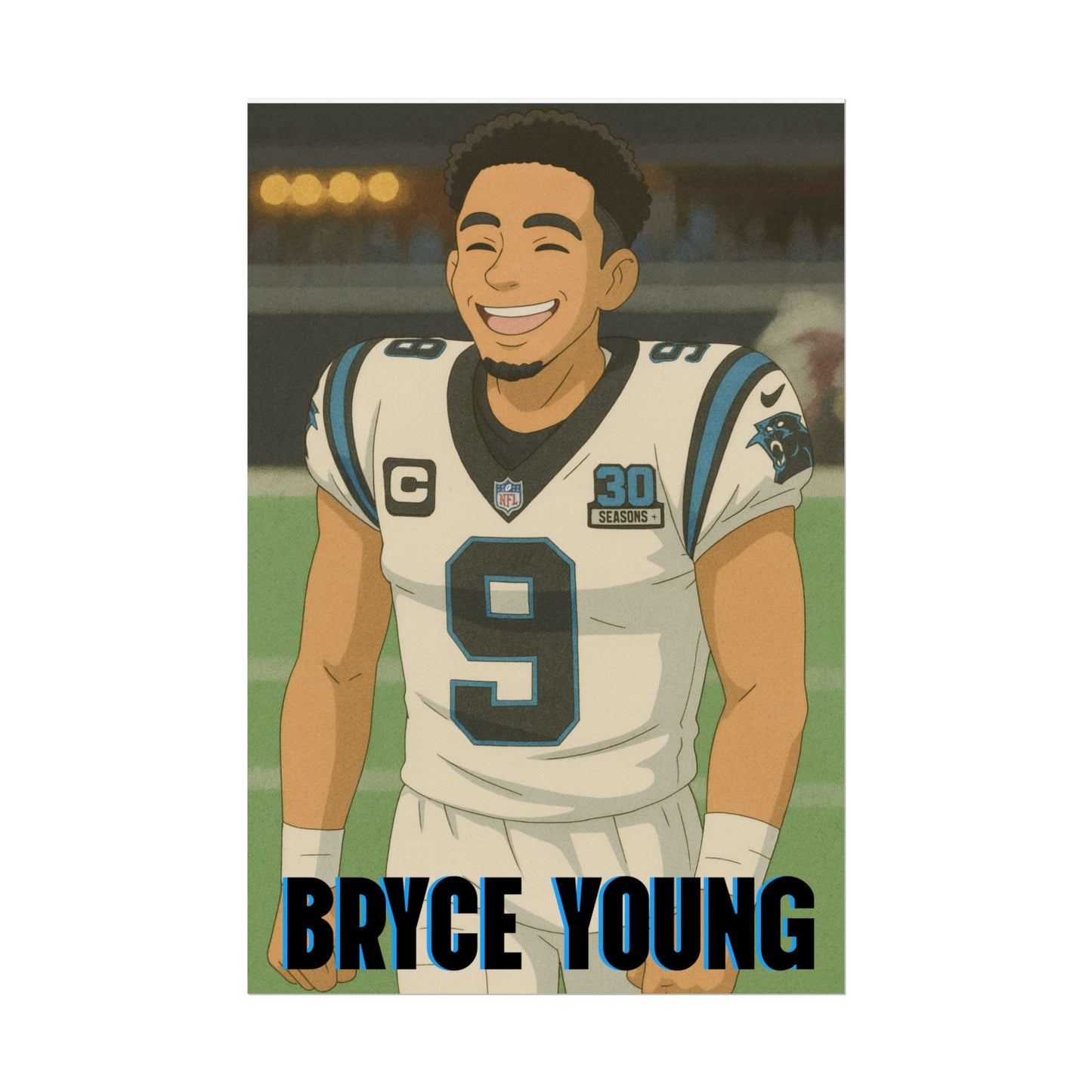 Loco Fits Anime Football 'Bryce Young' Poster