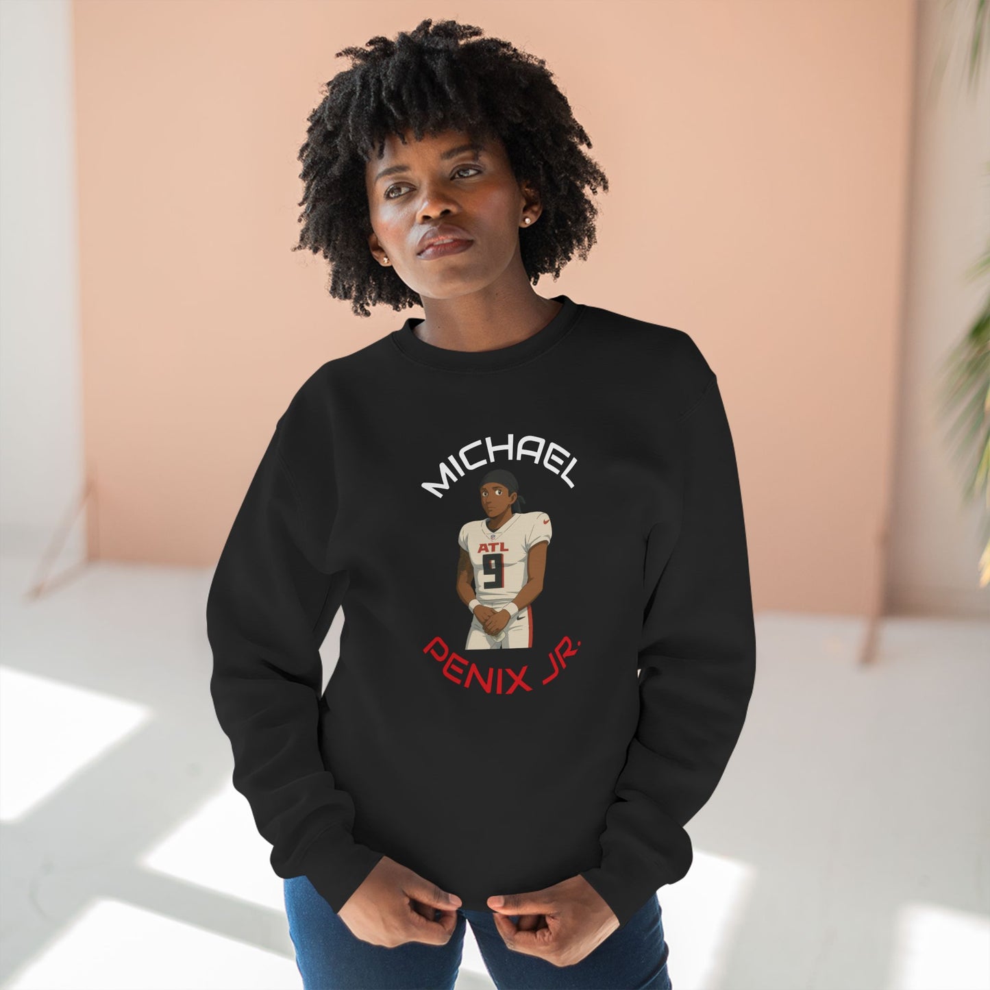 Anime Football 'Michael Penix Jr.' Crewneck Sweatshirt