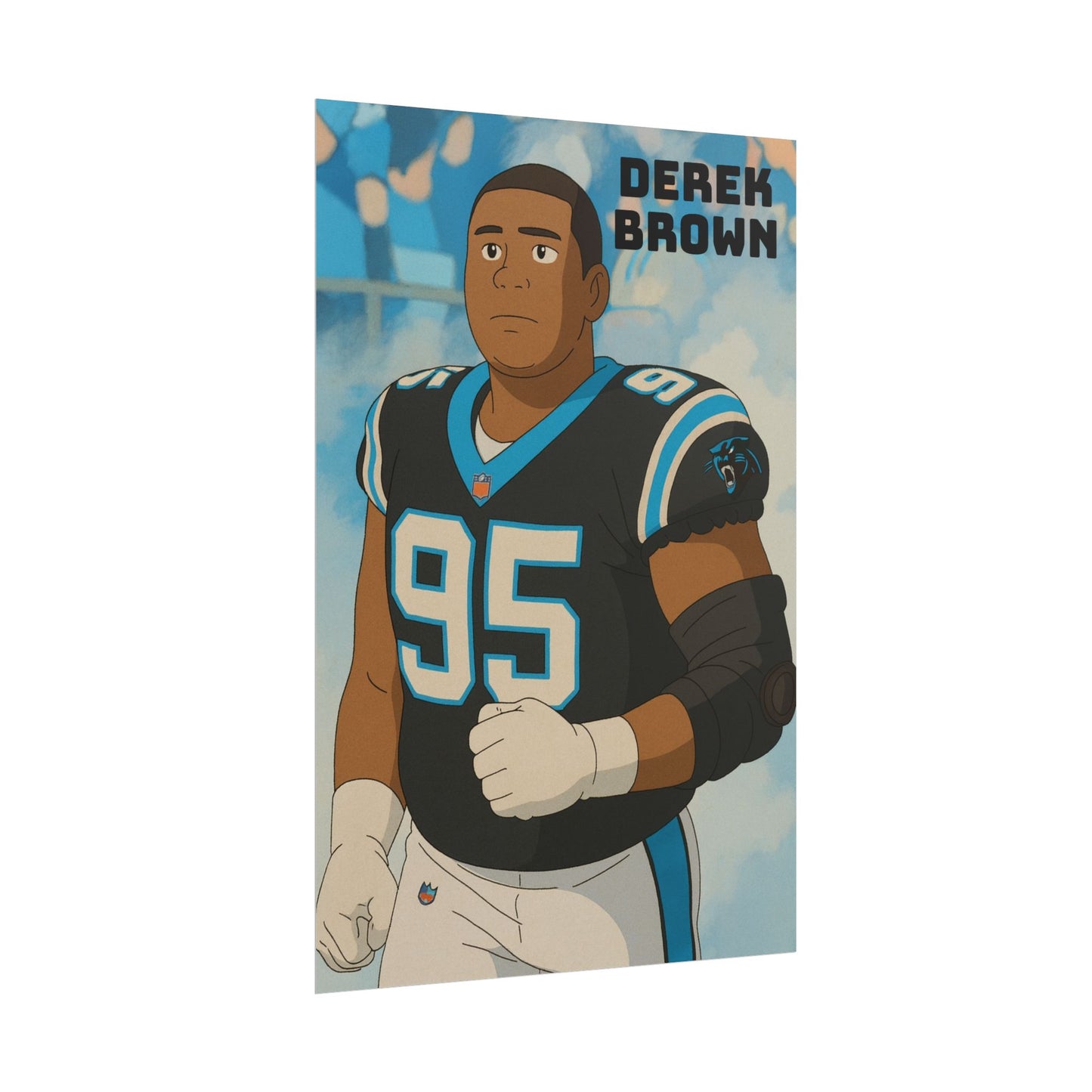 Loco Fits Anime Football 'Derek Brown' Poster
