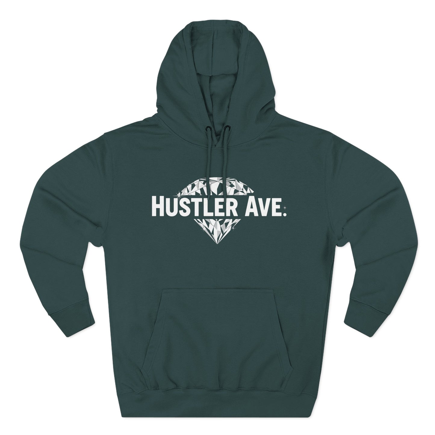 Base "Hustler Ave" Diamond Status College Hoodie