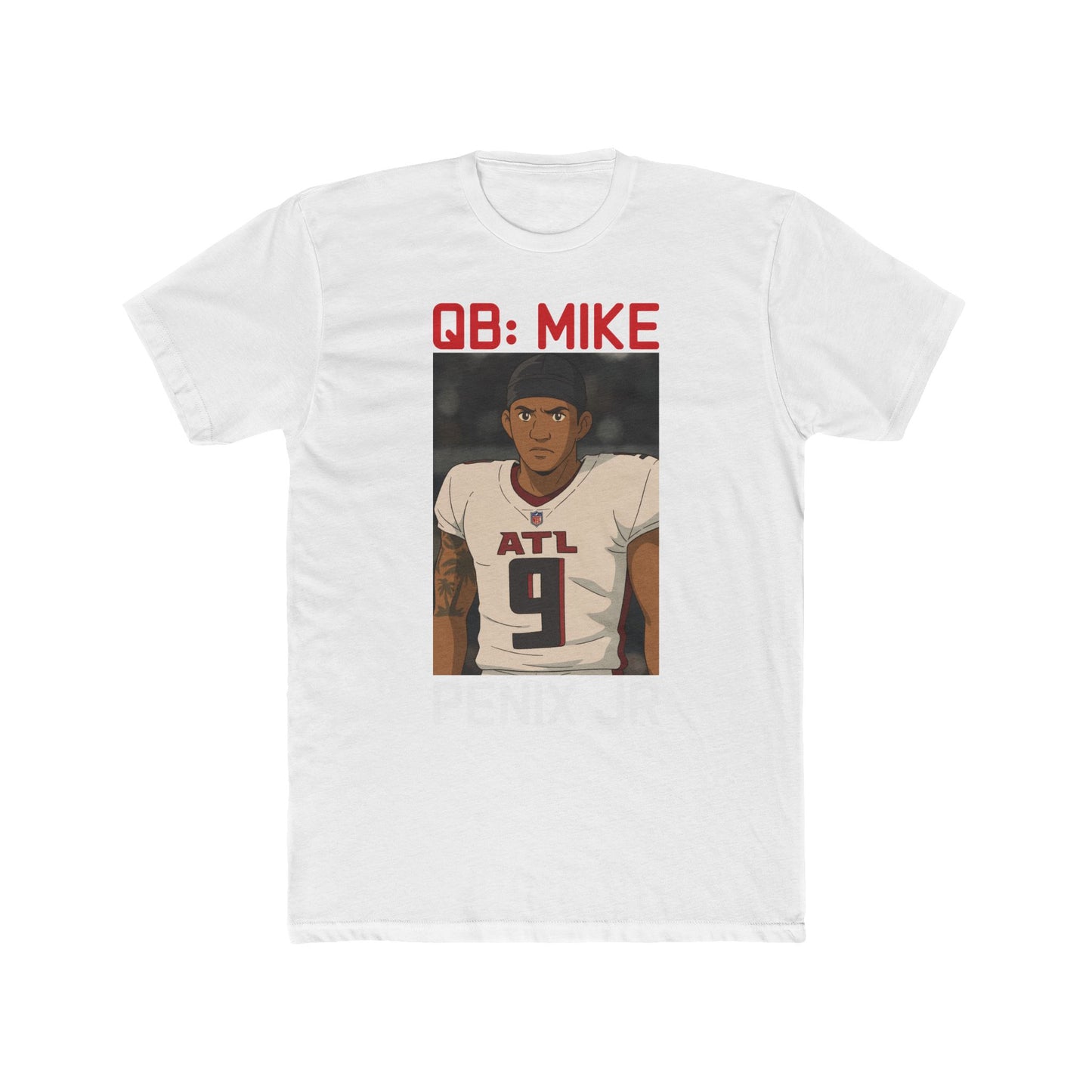 Anime Football 'Mike Penix Jr' Cotton Crew Tee