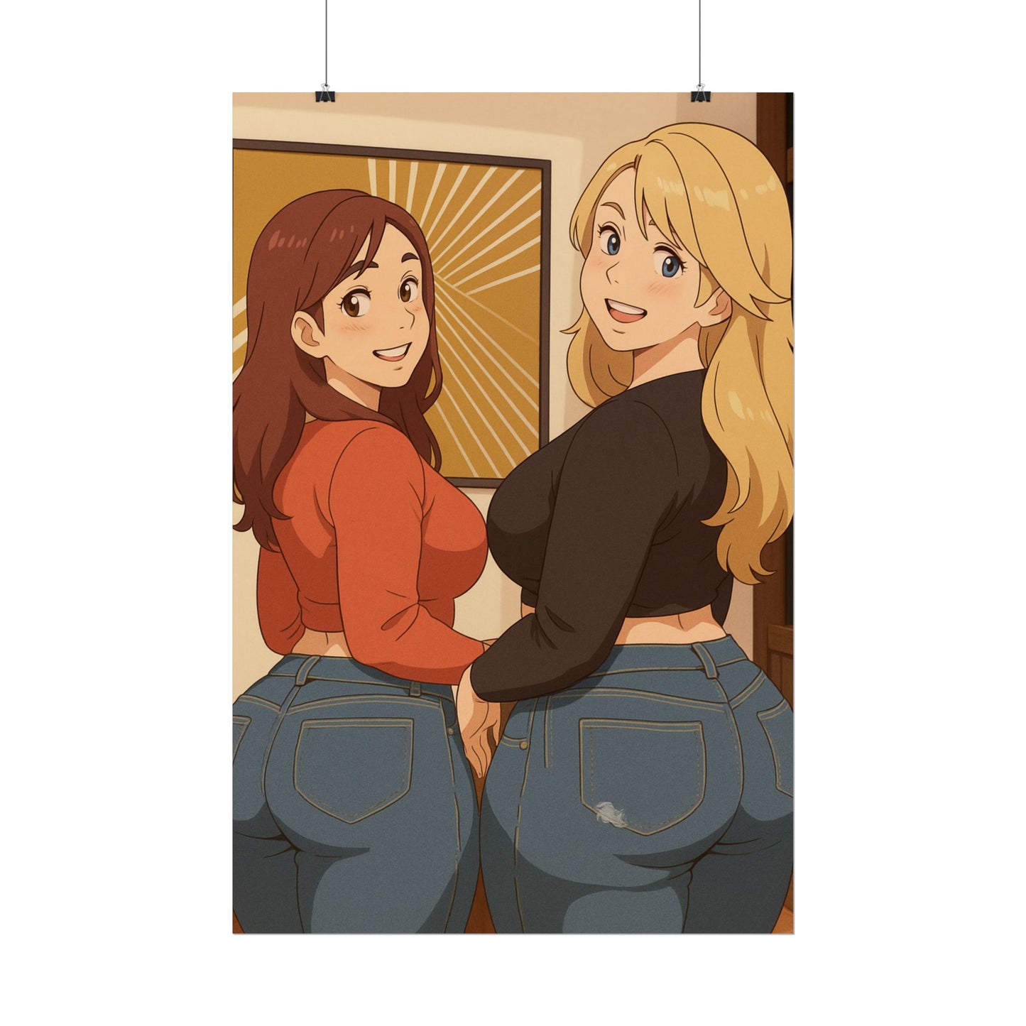 Loco Fits Anime Girls 'We'll Lead, You Follow' Poster