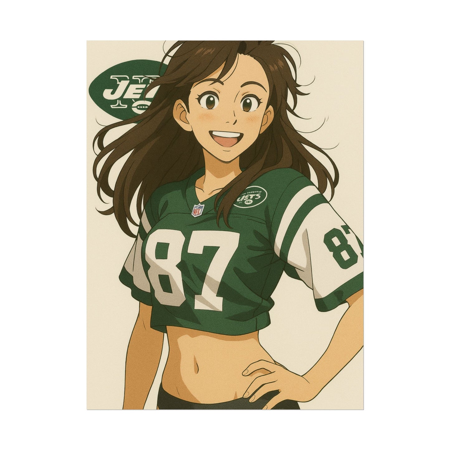 Loco Fits Anime Girls 'Jets Girl 1' Poster